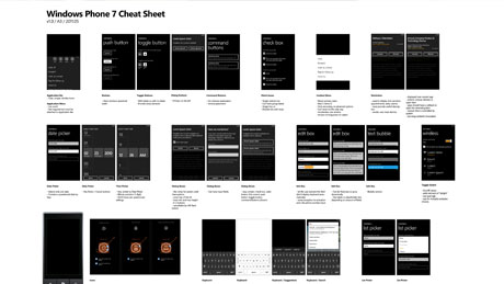 Windows Phone 7 Cheat Sheet for Designers