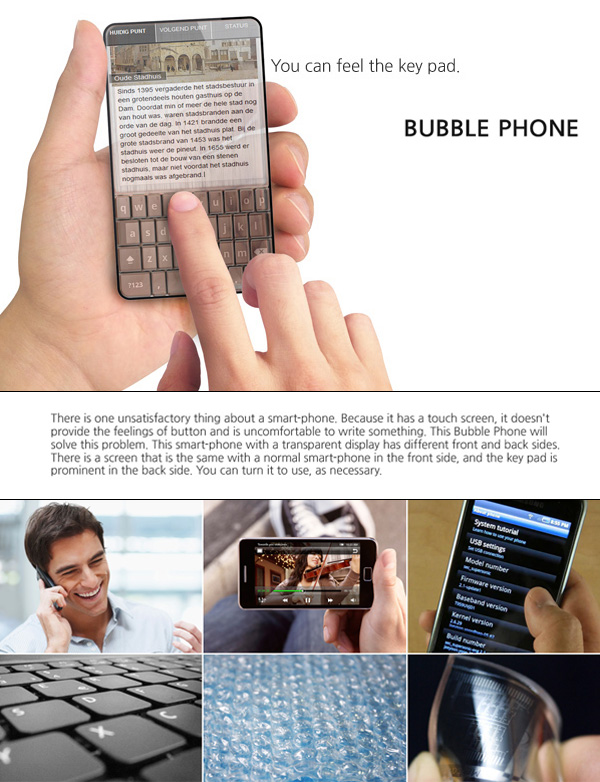 Bubble Touch Concept Phone by Seunggi Baek