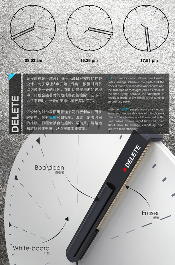 Delete Clock by Li Ke, Pang Sheng Li & Chen Yi Lin