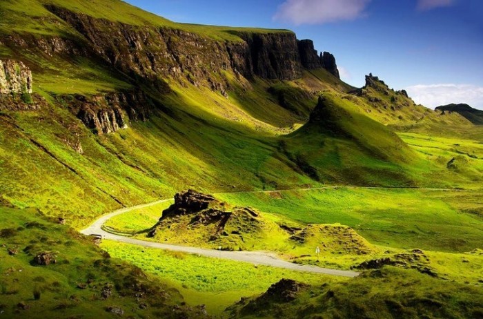 Trotternish Ridge on the Isle of Skye in Scotland.