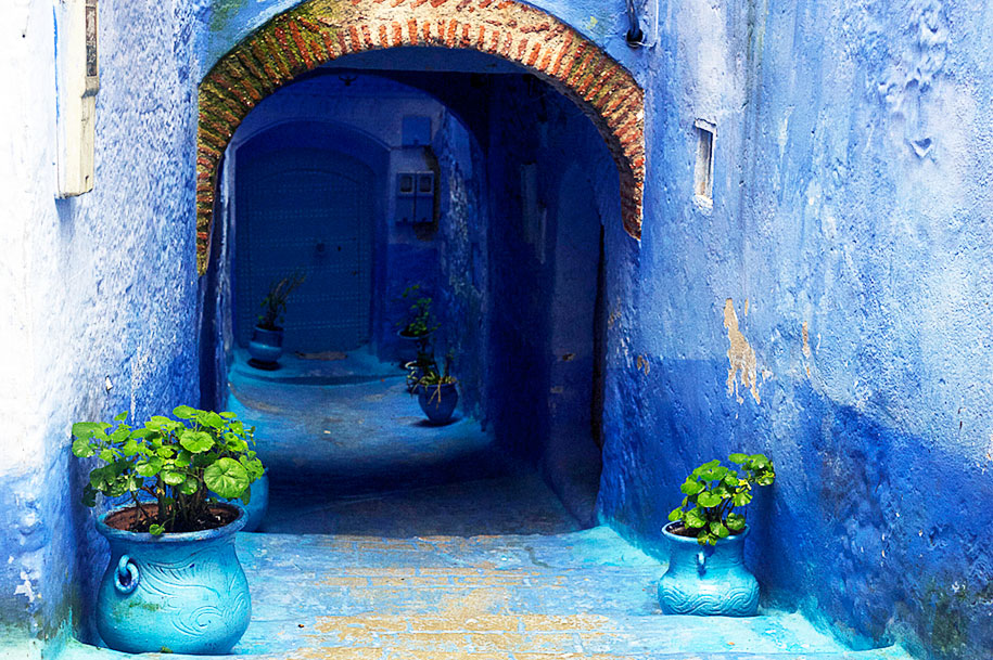 Blue Town Walls Morocco
