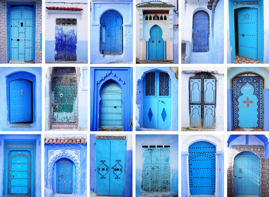 Beauty Blue Town Wall Chefchaouen Morocco