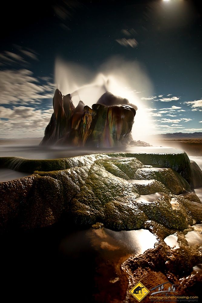 Fantasy Landscapes Fly Geyser Nevada