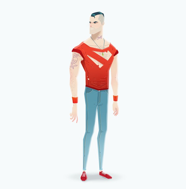 Comic Book Superheroes as Rock Stars Superman